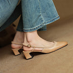Soravina Leather Heels — Hopeforwho (view 8)