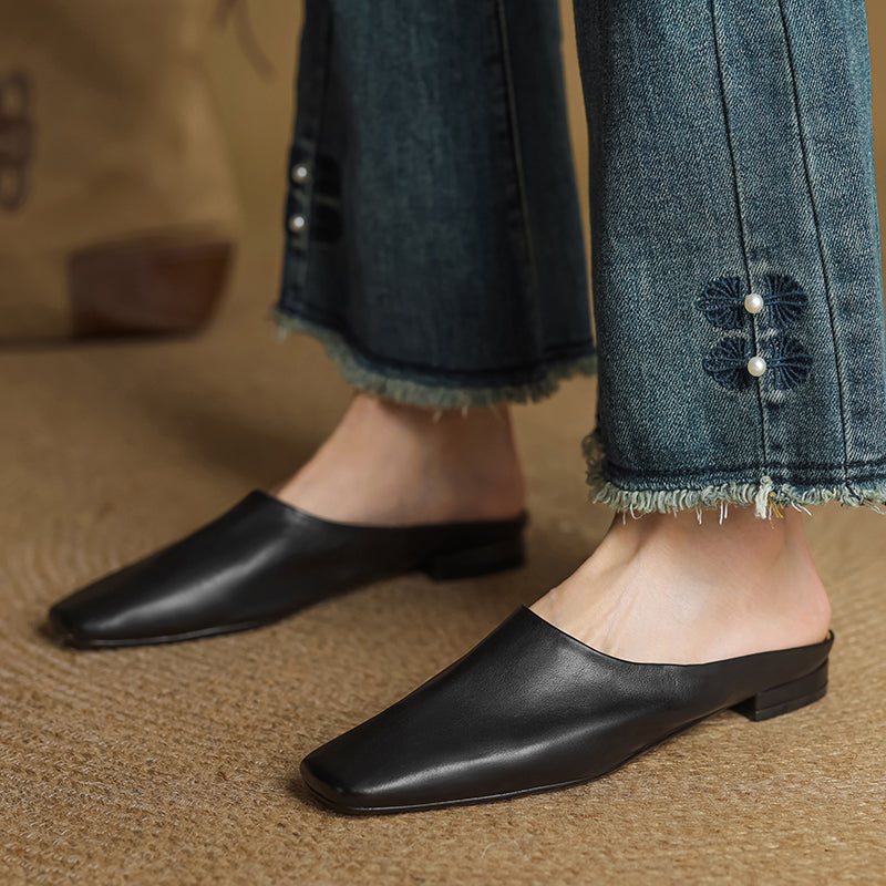 Ariana Leather Mules — Hopeforwho (view 2)