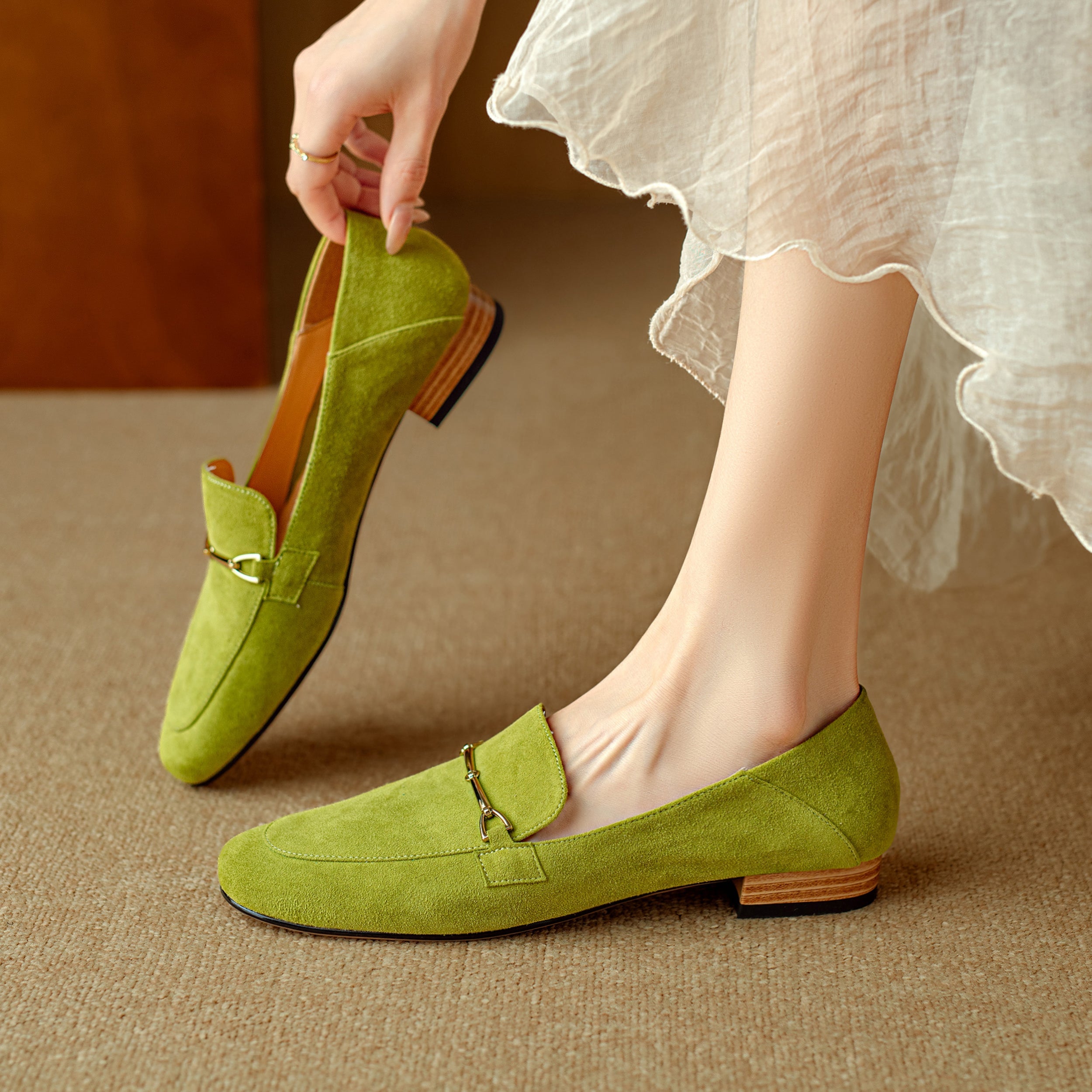 Maristelle Suede Loafers — Hopeforwho (view 5)