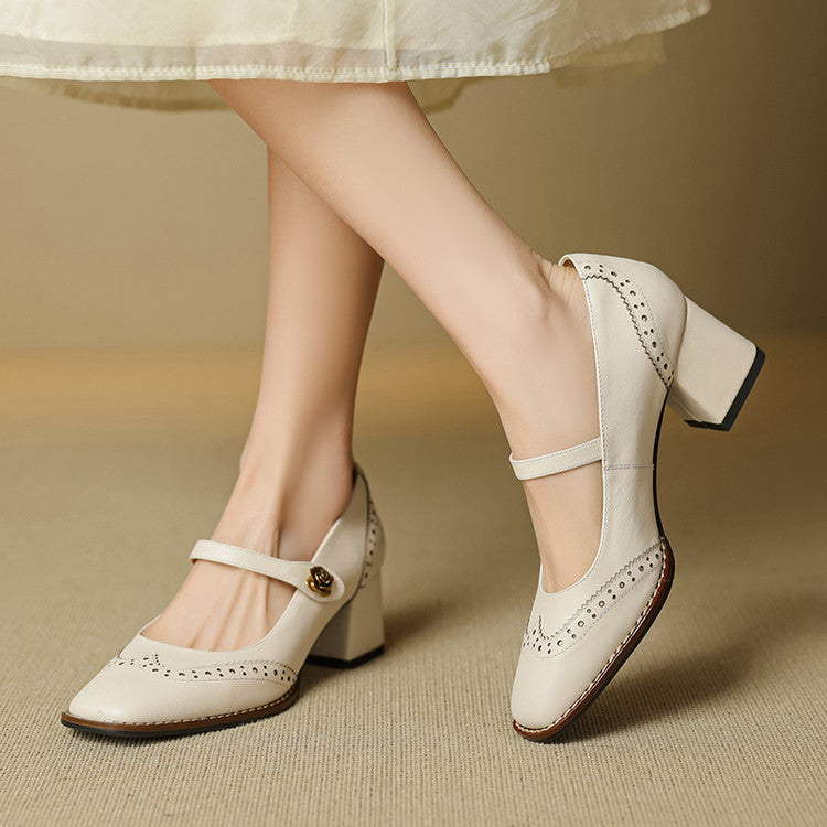 Messina Leather Heels — Hopeforwho (view 2)