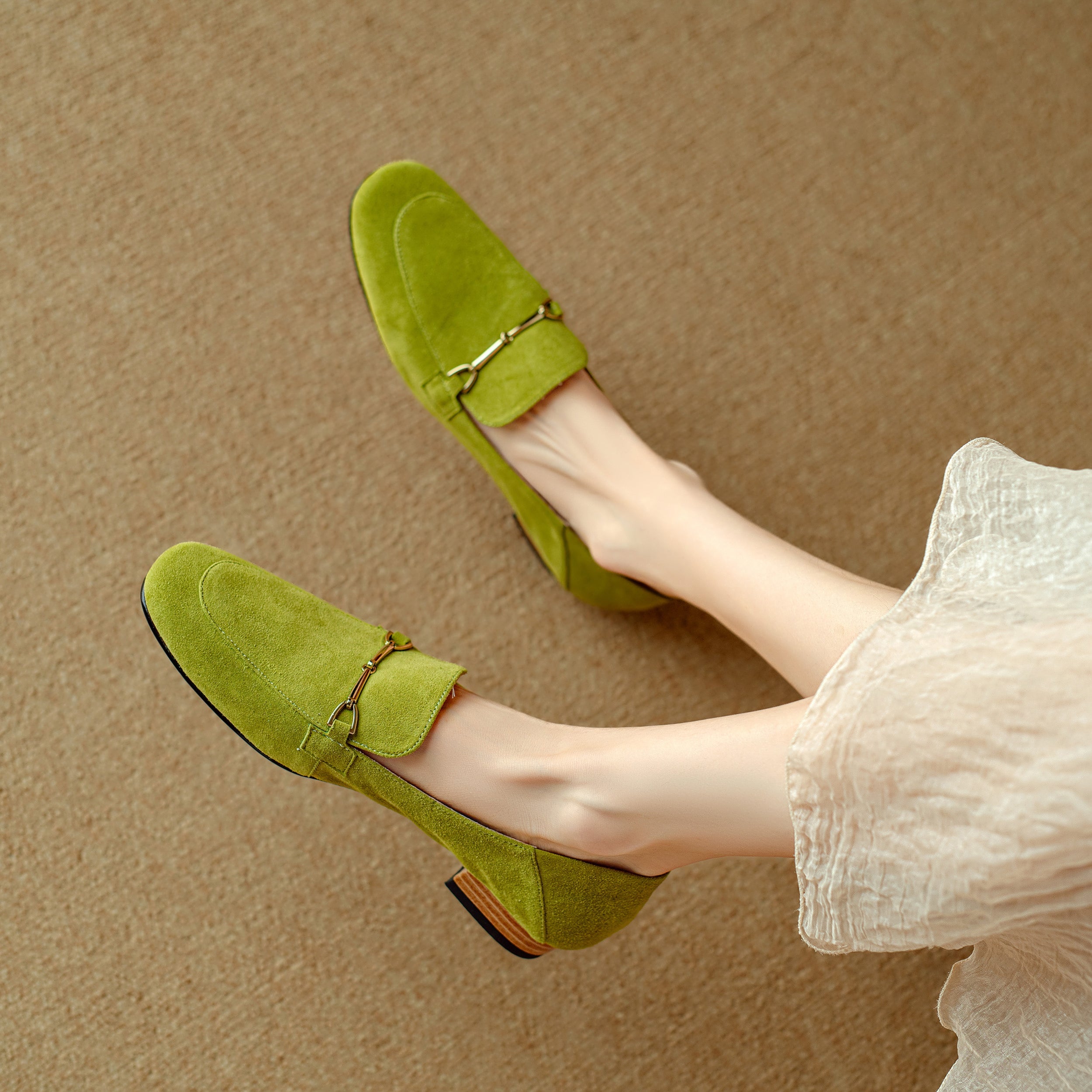 Maristelle Suede Loafers — Hopeforwho (view 7)