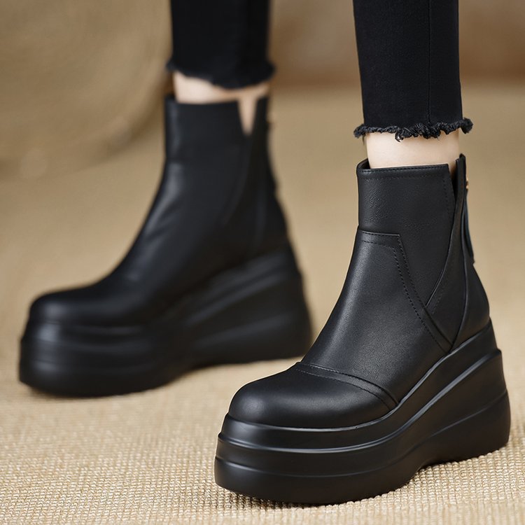 Savona Leather Orthopedic Platform Boots — Hopeforwho (view 5)