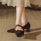 Capri Suede Heels — Hopeforwho (view 12)