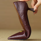Mary Ann Leather Heels — Hopeforwho (view 6)