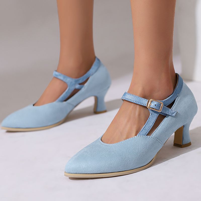 Eleanor Suede Heels — Hopeforwho (view 8)