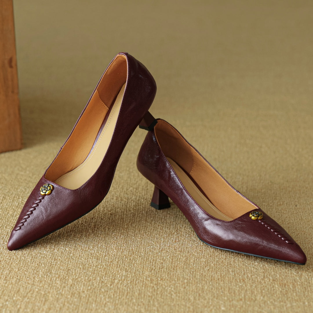 Mary Ann Leather Heels — Hopeforwho (view 4)