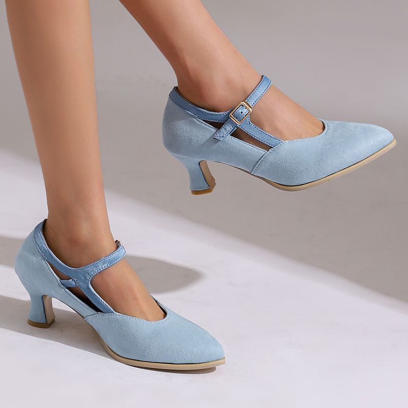 Eleanor Suede Heels — Hopeforwho (view 9)