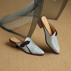 Lotus Suede Heels — Hopeforwho (view 12)