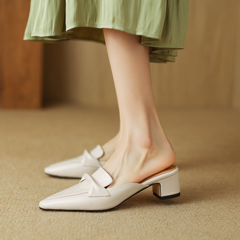 Victoria Leather Mules — Hopeforwho (view 5)