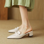 Victoria Leather Mules — Hopeforwho (view 5)