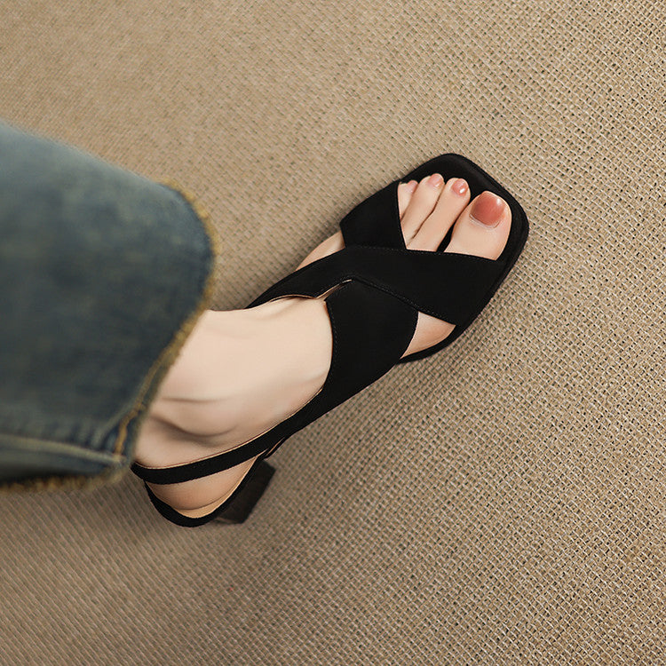 Nora Suede Heels — Hopeforwho (view 11)