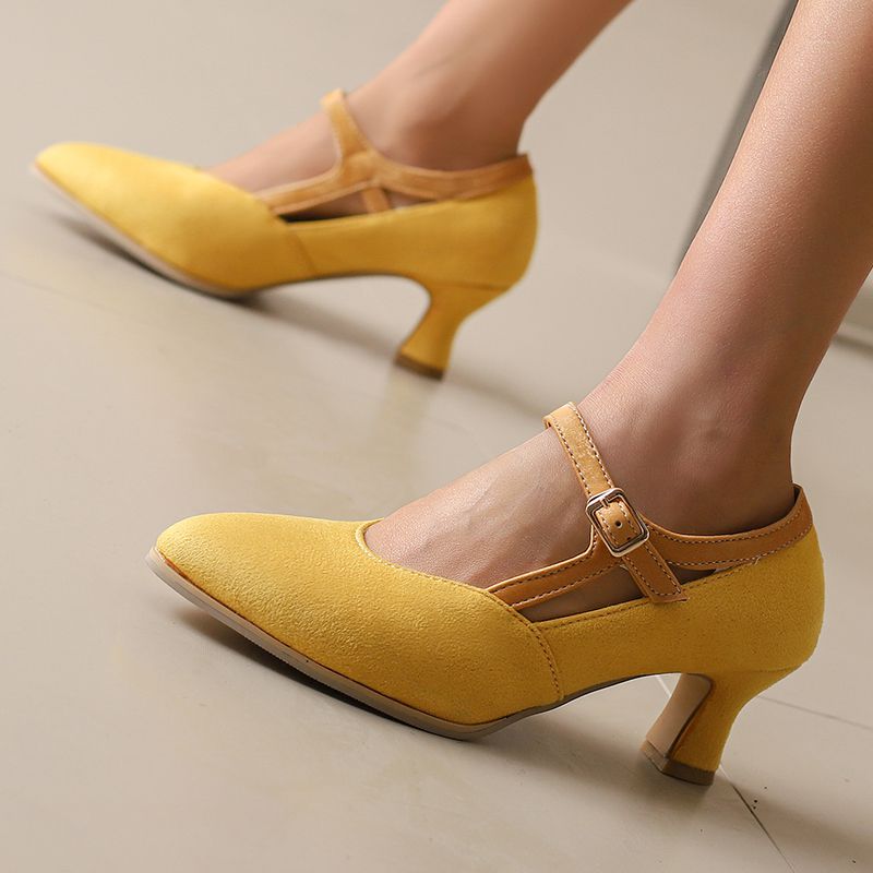 Eleanor Suede Heels — Hopeforwho (view 2)