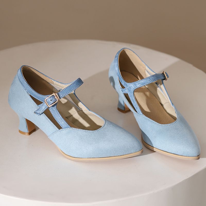 Eleanor Suede Heels — Hopeforwho (view 7)