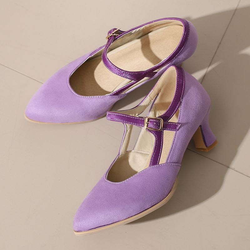 Eleanor Suede Heels — Hopeforwho (view 12)