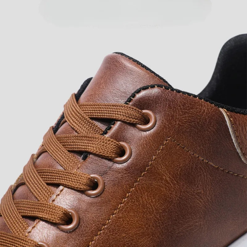 Bastien Leather Sneakers — Hopeforwho (view 3)