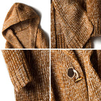 Hooded Cardigan – Men's Wool Blend Knit Sweater | Mason — Hopeforwho (view 4)