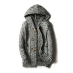 Hooded Cardigan – Men's Wool Blend Knit Sweater | Mason — Hopeforwho (view 7)