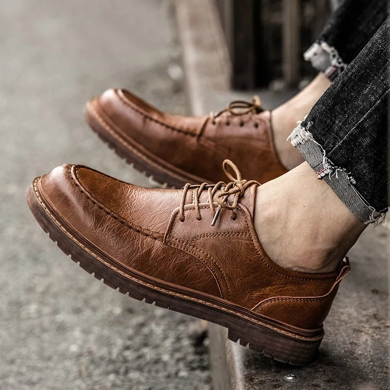 Trenton Leather Shoes — Hopeforwho (view 3)