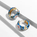 Leilani Floral Hoop Earrings — Hopeforwho