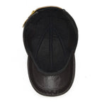 Leather Vintage Cap – Men's Adjustable Genuine Leather Hat | Verano — Hopeforwho (view 5)