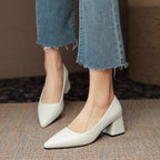 Orlena Leather Heels — Hopeforwho (view 3)