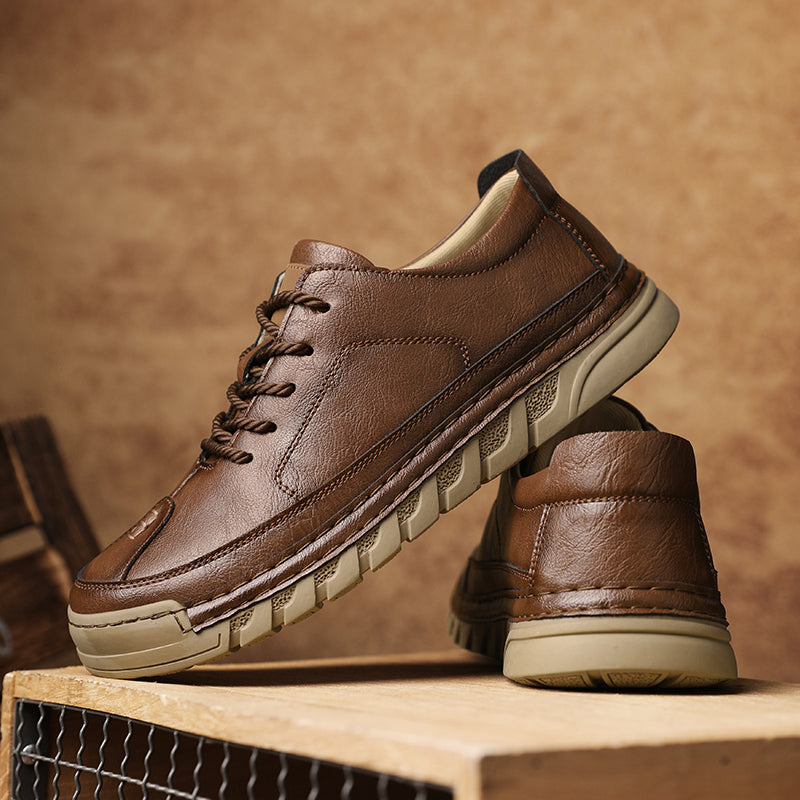 Frontier Leather Sneakers — Hopeforwho (view 3)