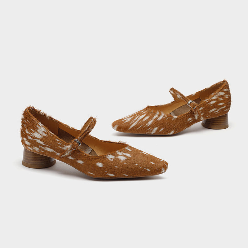 Luna Faux Fur Heels — Hopeforwho