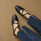 Elora Leather Flats — Hopeforwho (view 5)