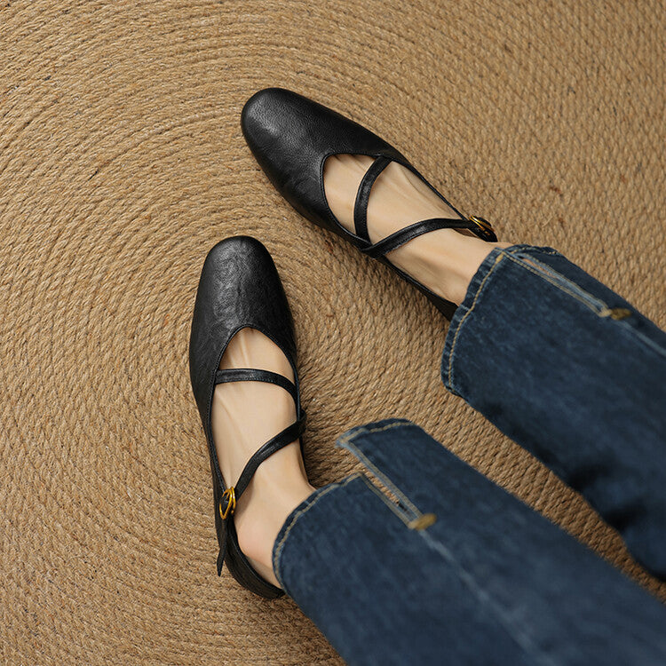 Elora Leather Flats — Hopeforwho (view 5)