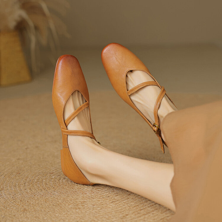 Elora Leather Flats — Hopeforwho (view 2)