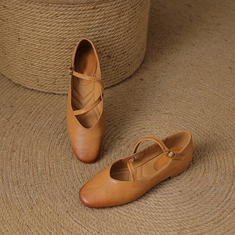 Elora Leather Flats — Hopeforwho (view 3)