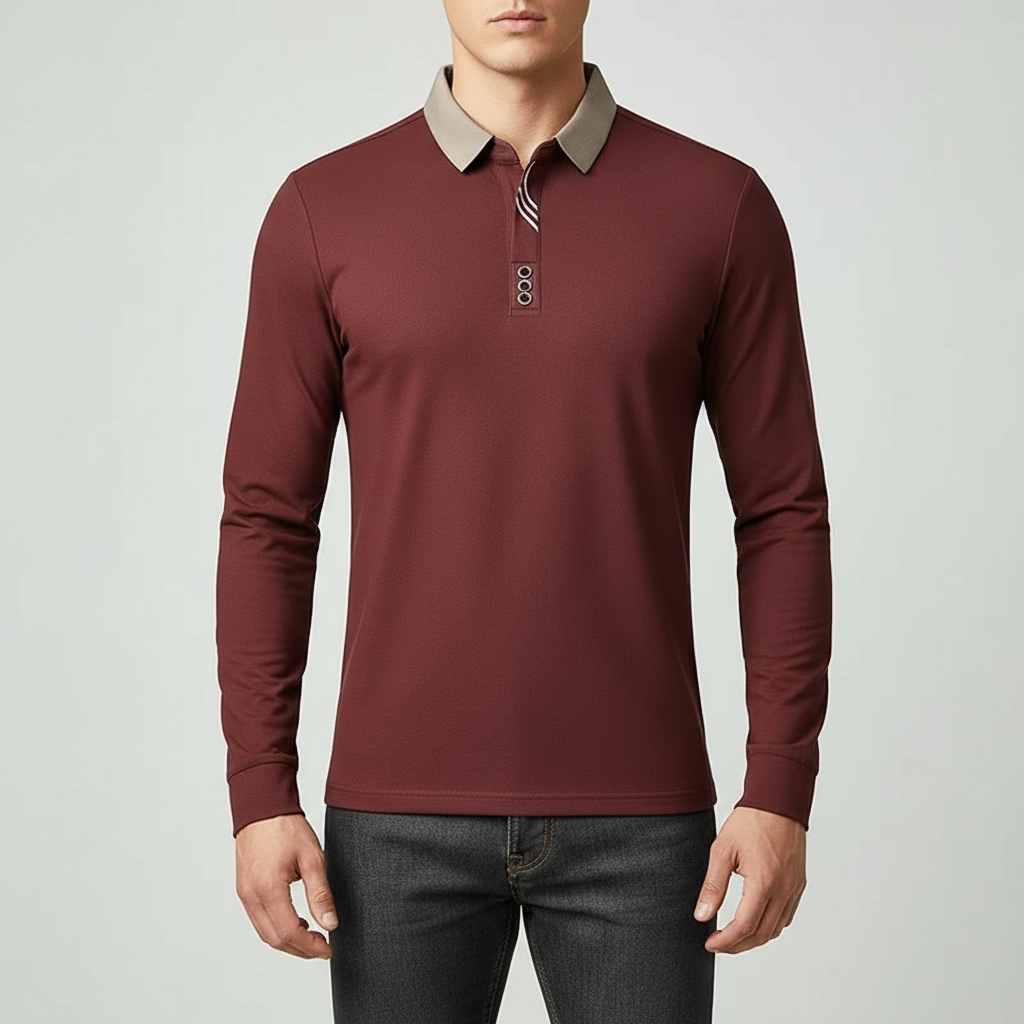 Portofino Long-Sleeve Polo Shirt — Hopeforwho (view 10)