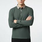 Portofino Long-Sleeve Polo Shirt — Hopeforwho (view 3)