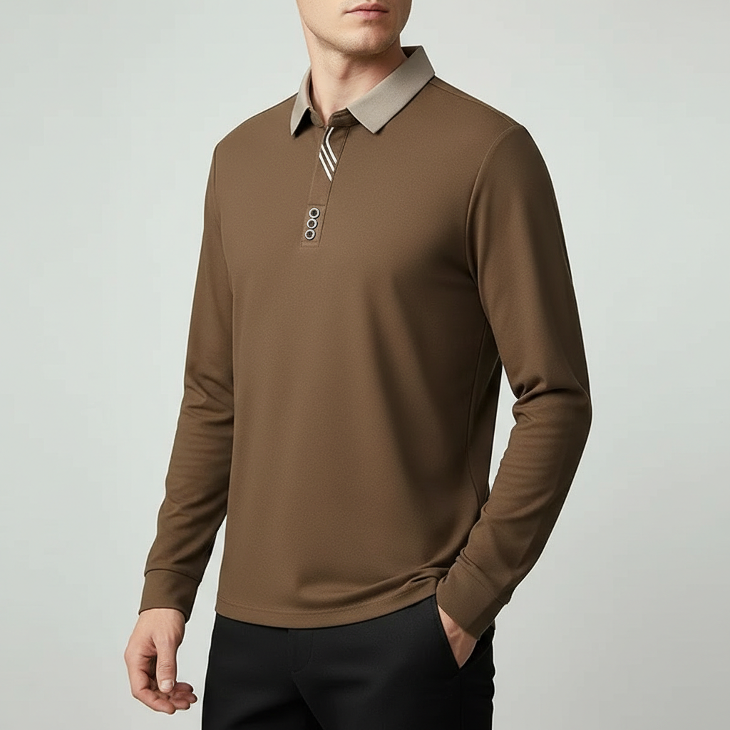 Men's Portofino Long-Sleeve Polo Shirt