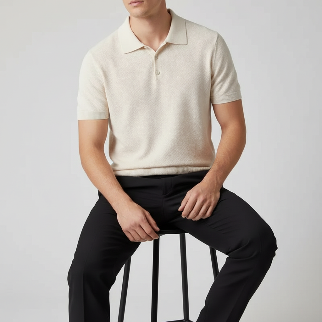 Estate Knit Polo — Hopeforwho (view 7)