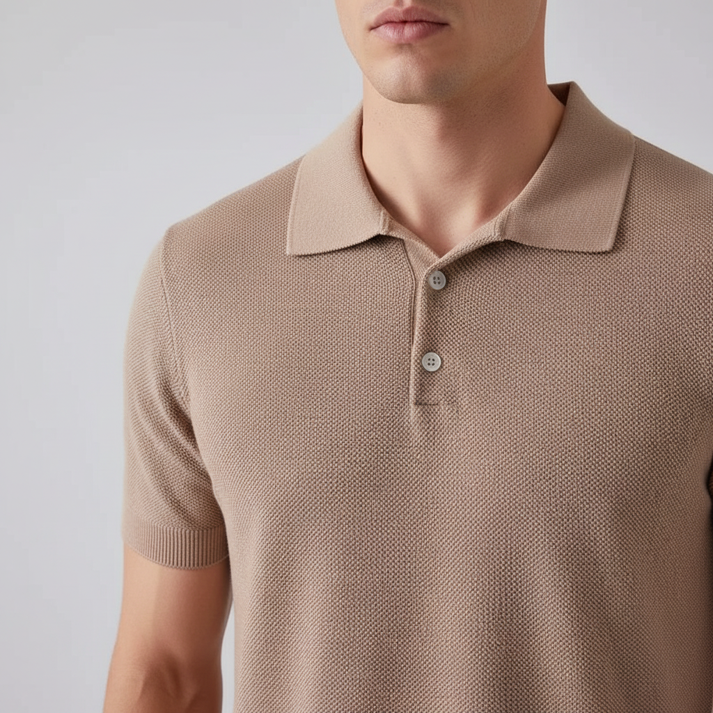 Estate Knit Polo — Hopeforwho (view 3)