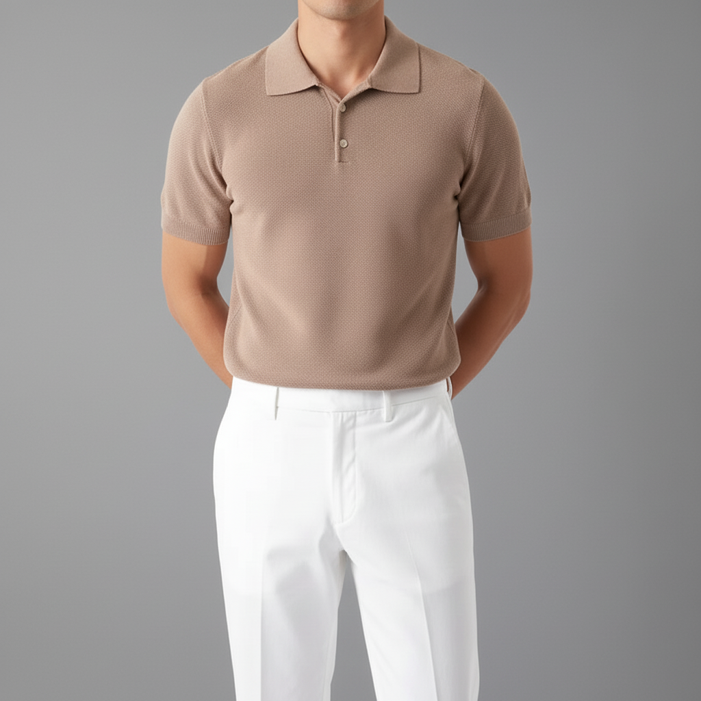 Estate Knit Polo — Hopeforwho (view 2)