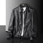 Vintage Leather Zip-Up Jacket – Men's Relaxed Fit | Verano — Hopeforwho (view 2)