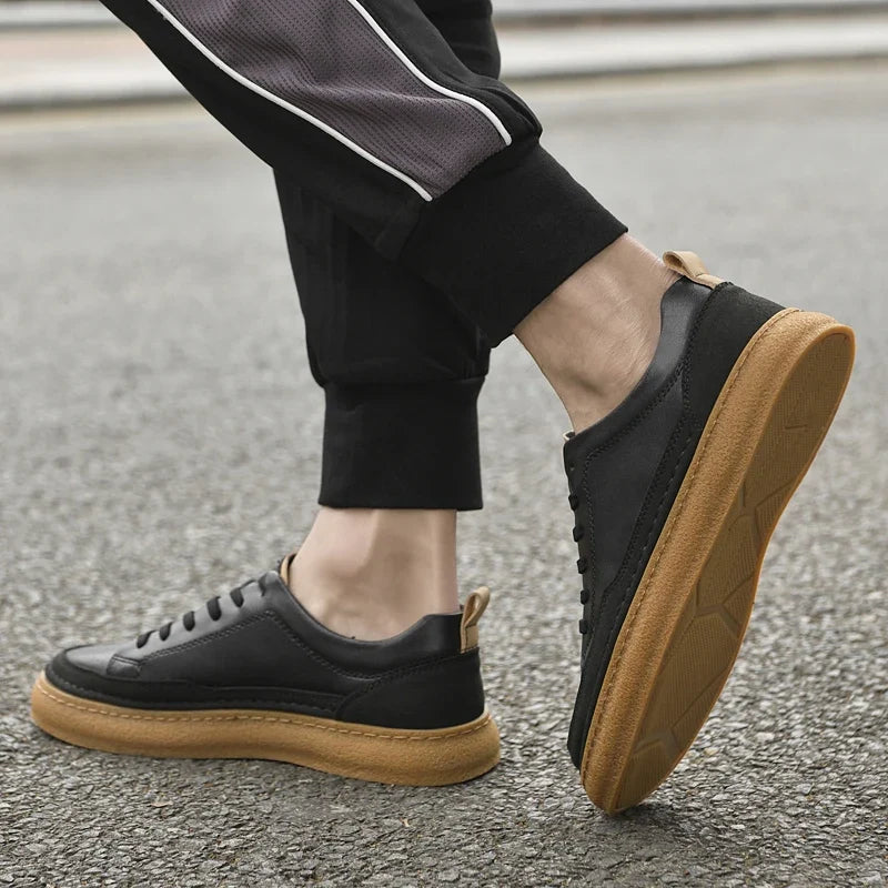 Metro Drift Leather Sneakers — Hopeforwho (view 8)