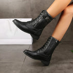 Brandy Leather Boots — Hopeforwho (view 3)