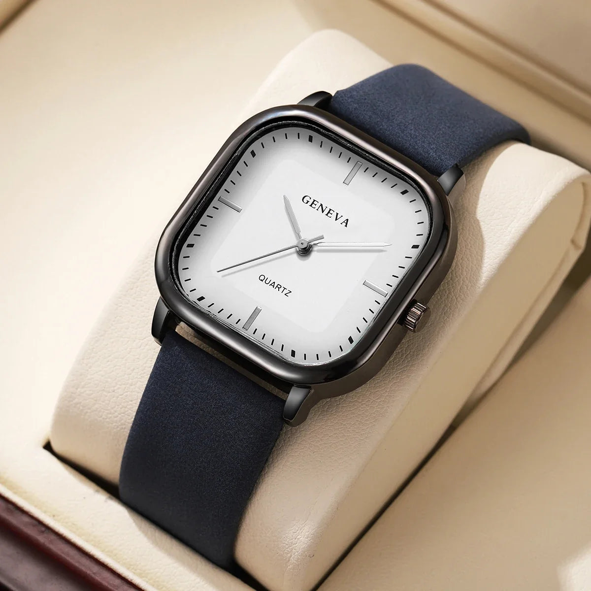 Geneva Square Dial Watch — Hopeforwho (view 9)