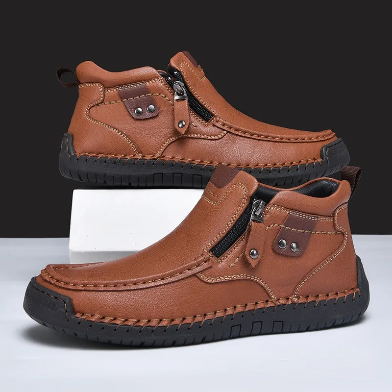 Savonti Leather Ankle Boots — Hopeforwho (view 4)
