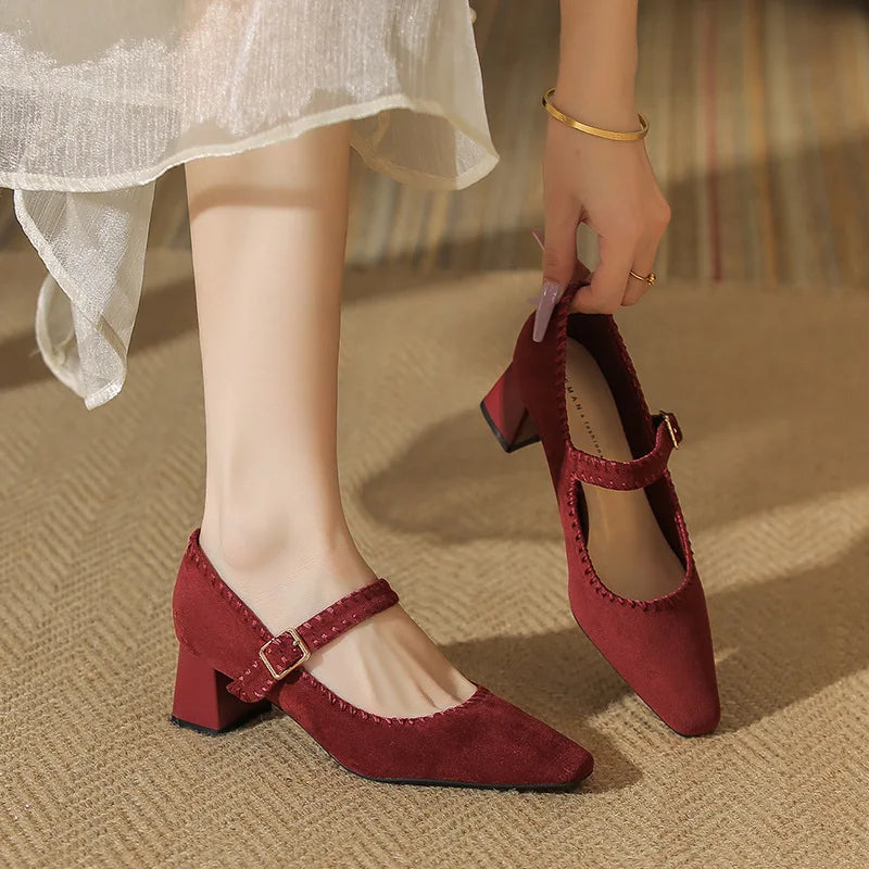 Capri Suede Heels — Hopeforwho (view 4)