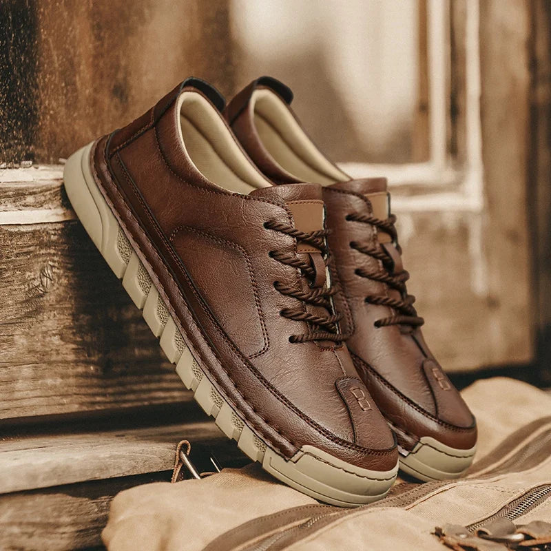 Frontier Leather Sneakers — Hopeforwho (view 2)