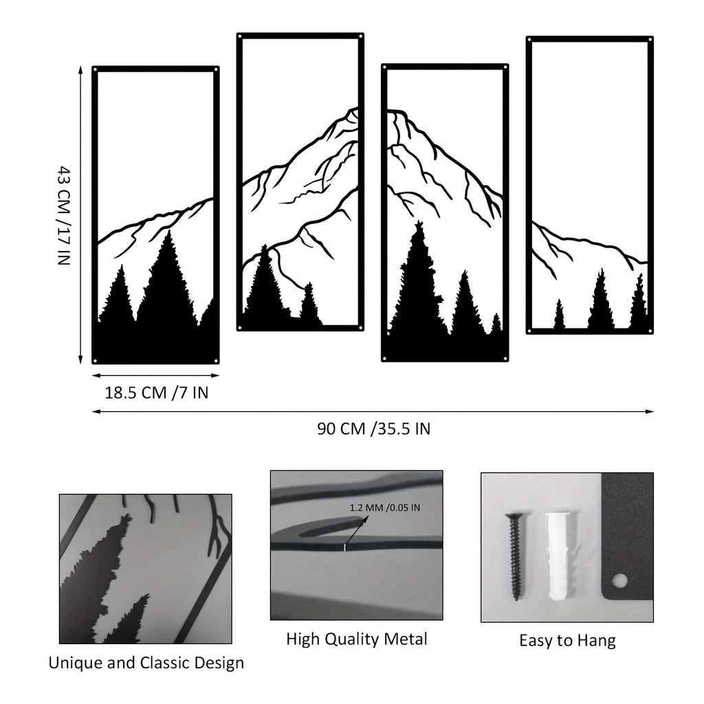 Mountain Peak Wall Art — Hopeforwho (view 5)