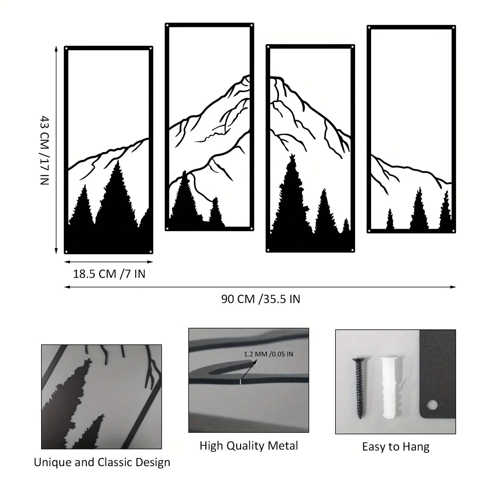 Mountain Peak Wall Art — Hopeforwho (view 5)