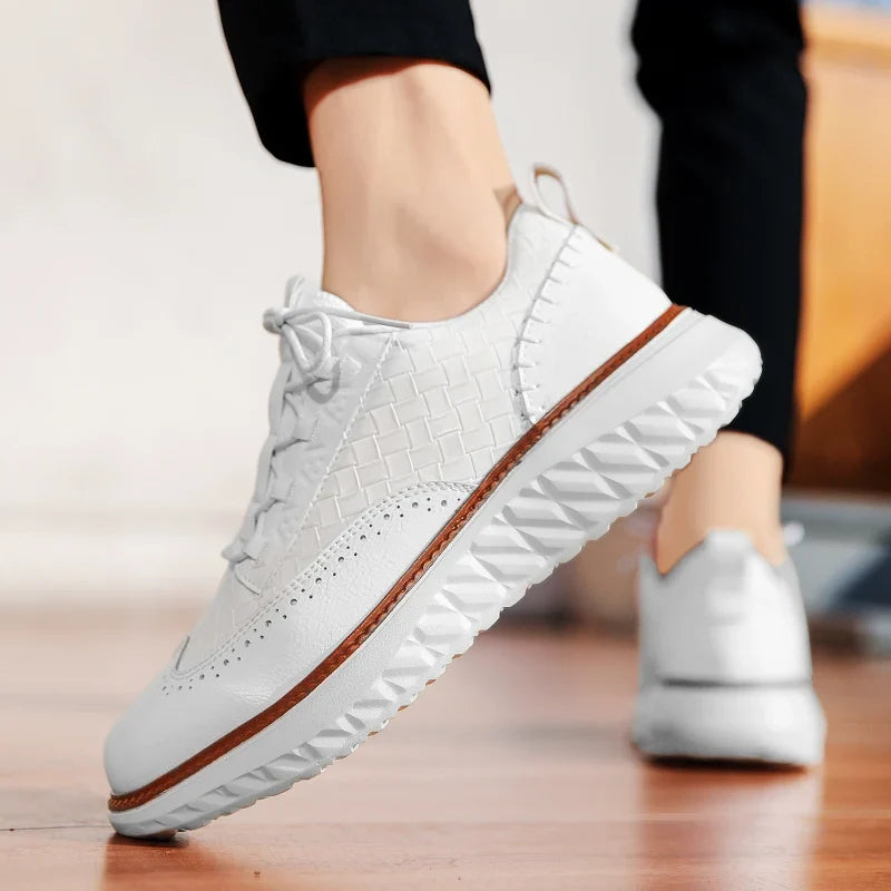 Axis Leather Sneakers — Hopeforwho (view 9)