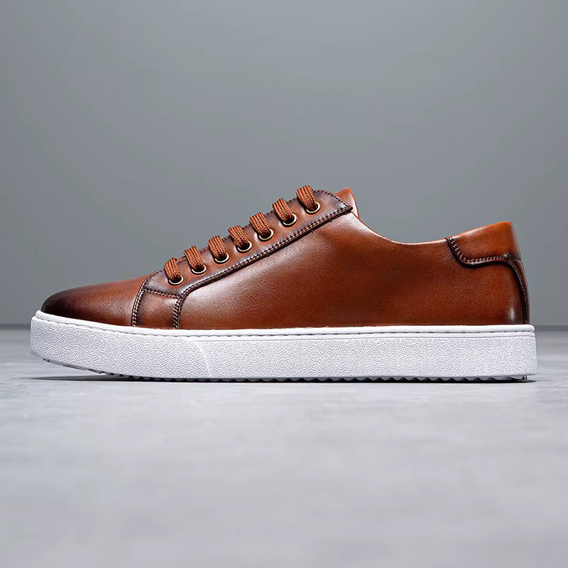 Men's Genuine Leather Sneakers | Savoni — Hopeforwho