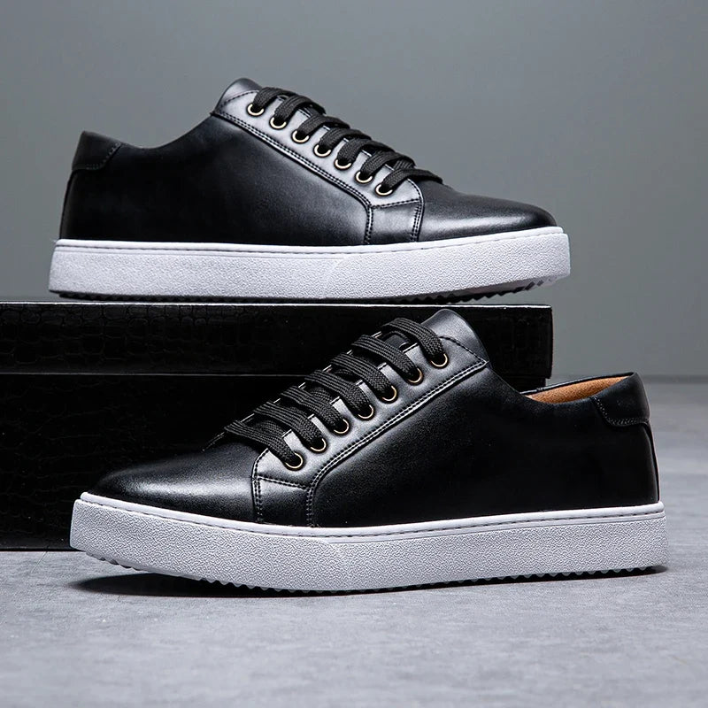 Men's Genuine Leather Sneakers | Savoni — Hopeforwho (view 10)
