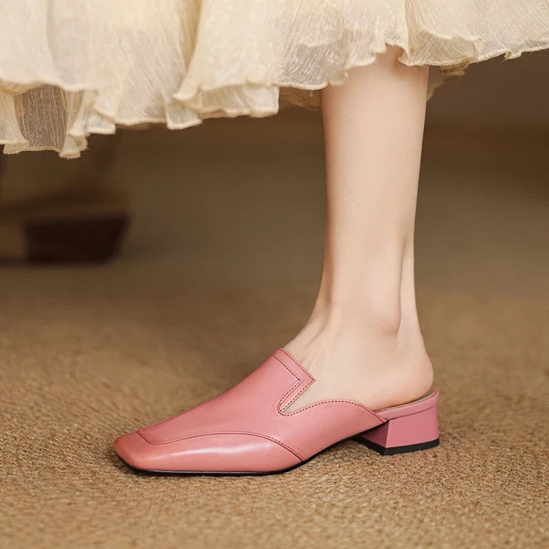 Bellesa Leather Mules — Hopeforwho (view 7)
